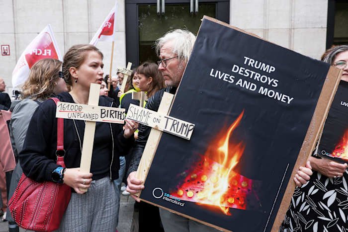 Women’s Rights Activists Rally in Belgium Over US Birth Control Plans